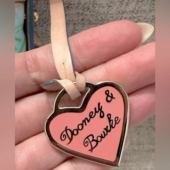 Dooney & Bourke Disney Sketch Mickey Mouse Crossbody Bag - Blue & Tan excellent - Picture 4 of 12